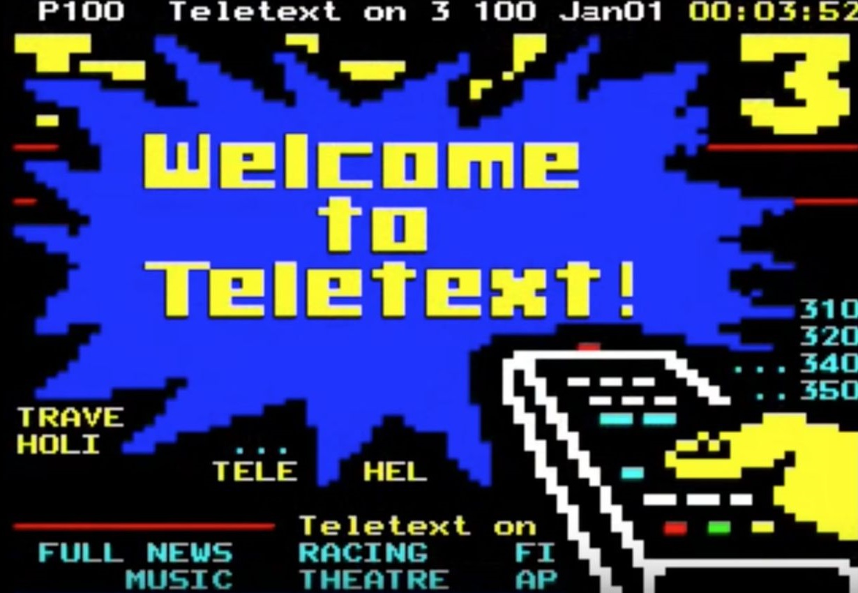 since when does the video teletext exist
