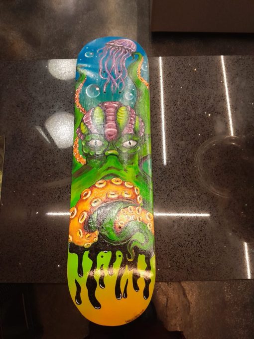 Cthulu Art Skateboard - Image 2