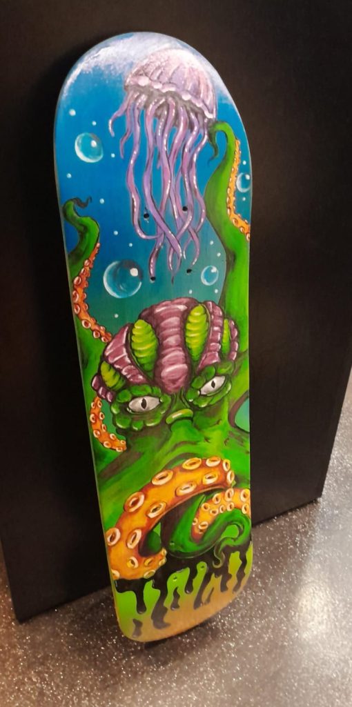 Cthulu Art Skateboard - Image 3